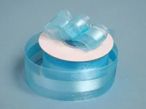 10 Yards 1.5" DIY Turquoise Satin Center Ribbon For Craft Dress Wedding