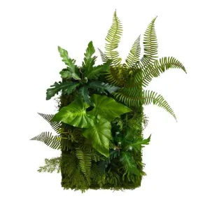 24" x 16" Mixed Foliage Artificial Living Wall