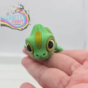 3D Printed Chameleon Articulated Flexi Fidget