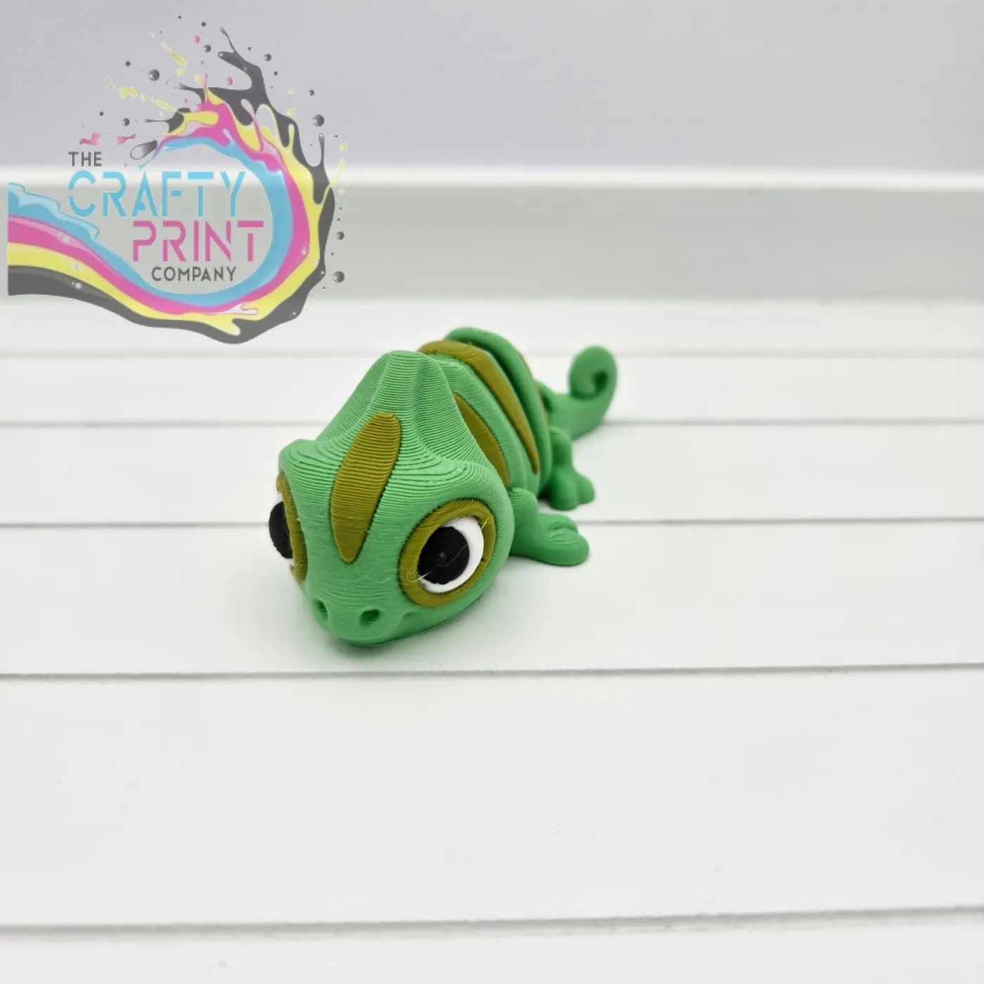 3D Printed Chameleon Articulated Flexi Fidget