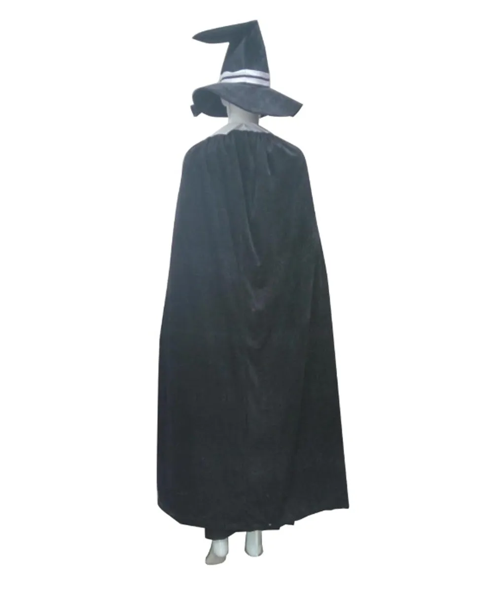 Adult Women's Witch Costume with Hat Costume | Black Halloween Costume