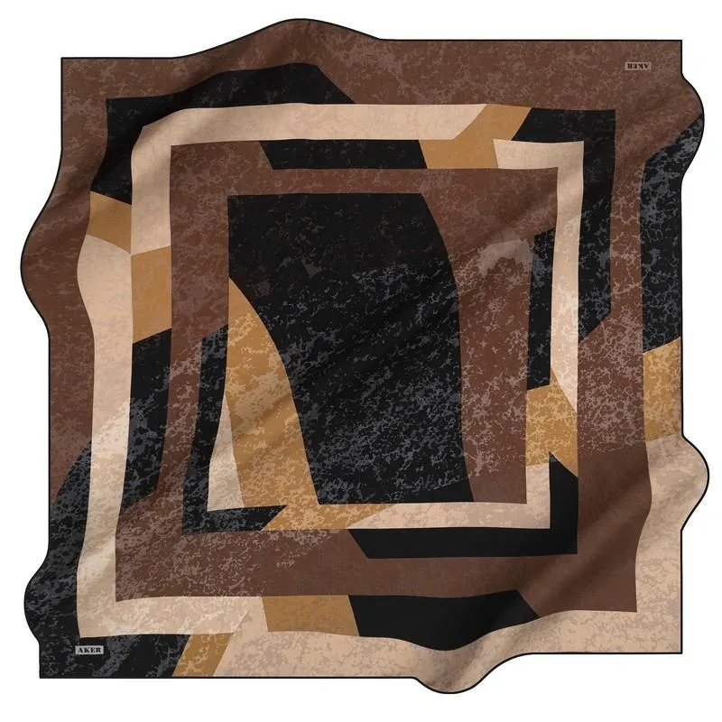 Aker Timaru Abstract Silk Scarf No. 11