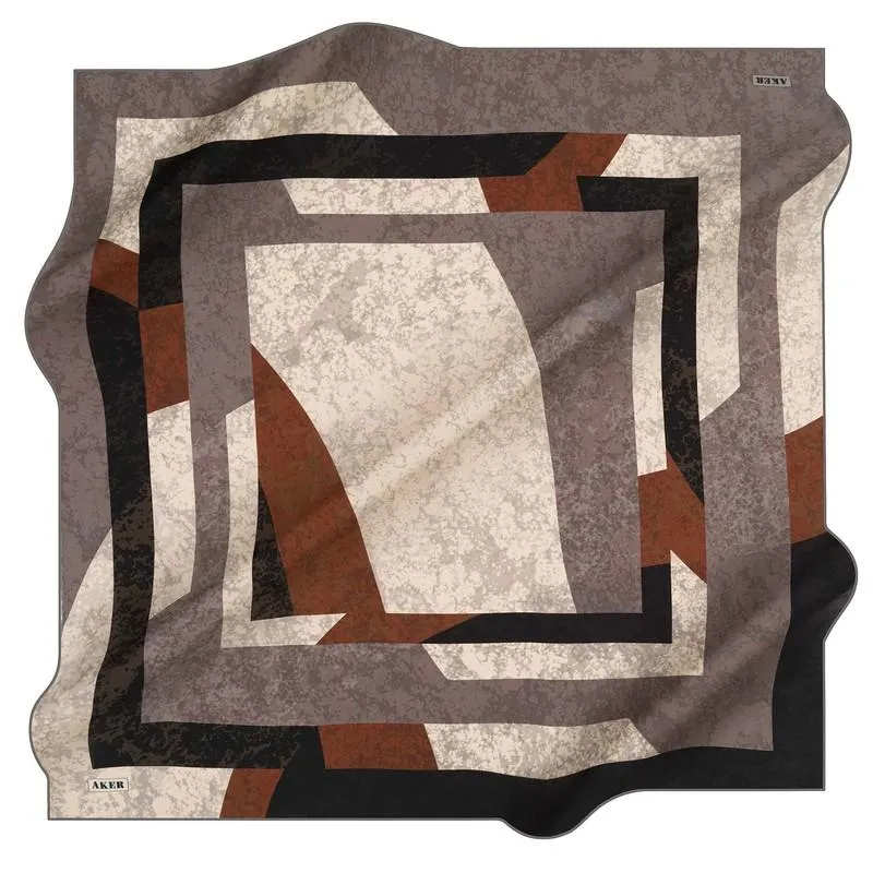 Aker Timaru Abstract Silk Scarf No. 72