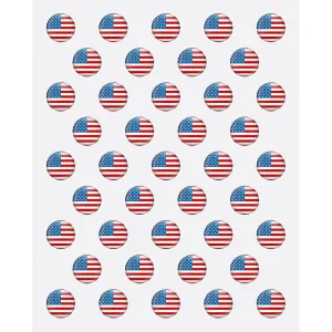 American Flag Pins Printed Backdrop