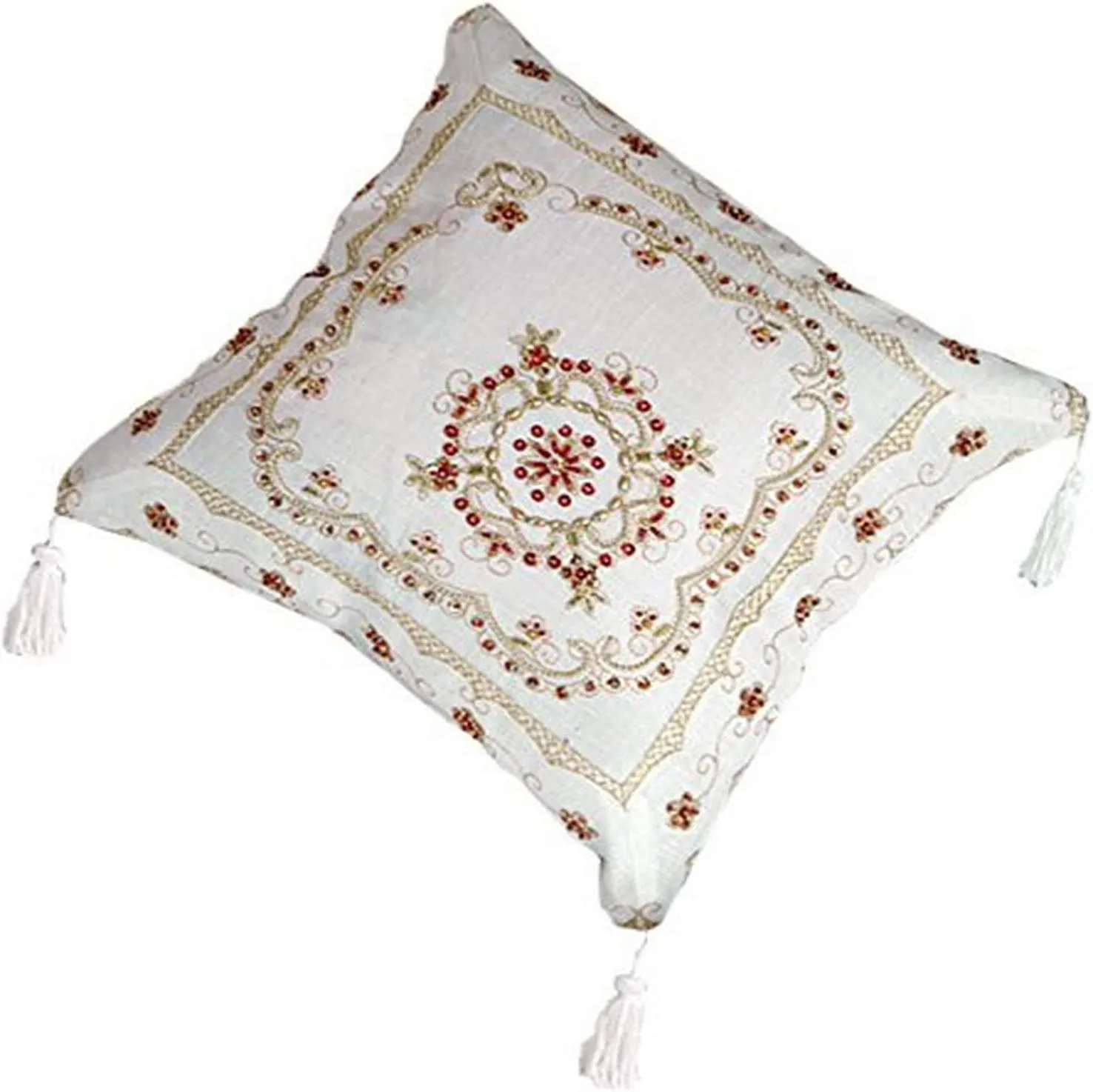 Beaded Decorative Throw Pillow Covers