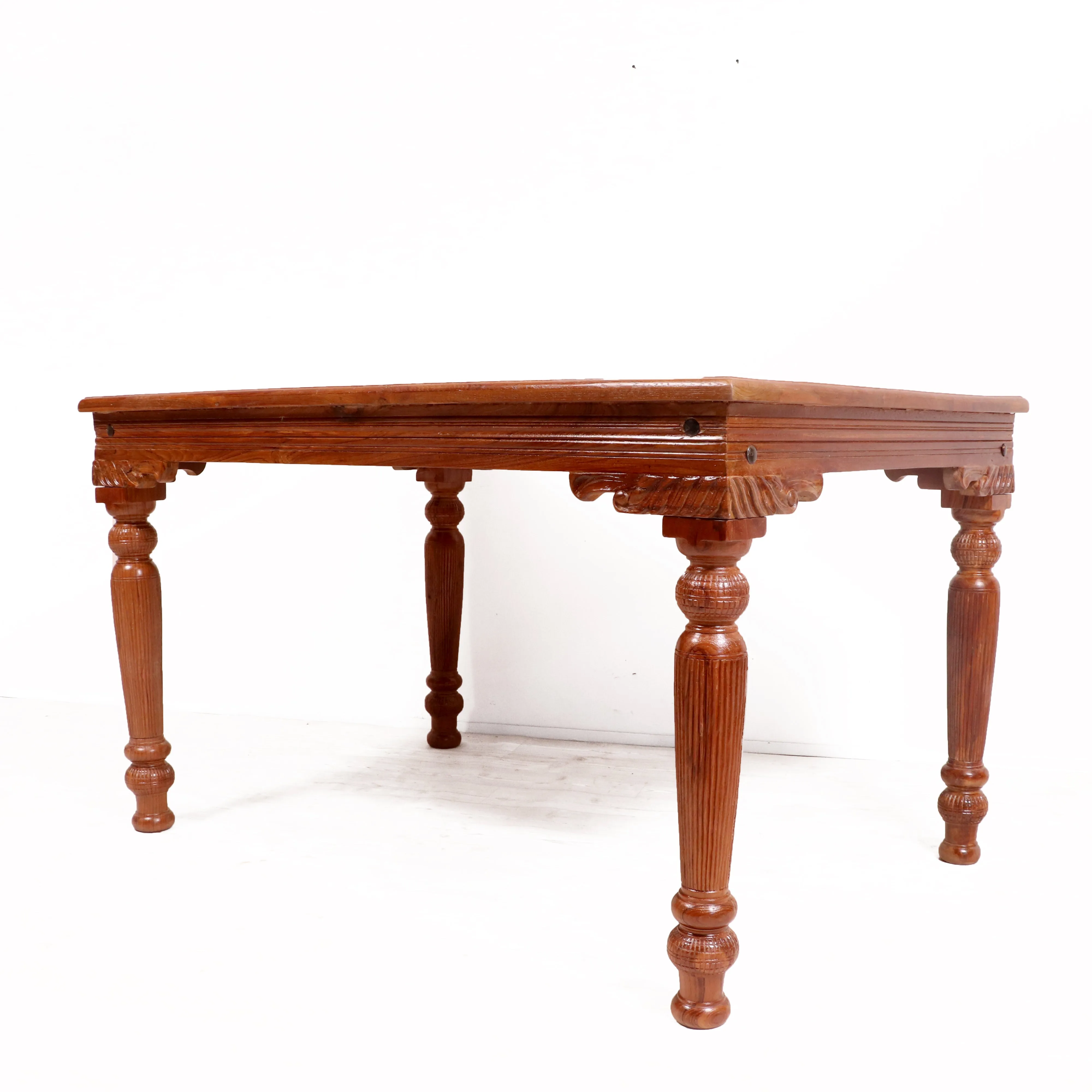 Beautifully carved solid teak wood Dining Table