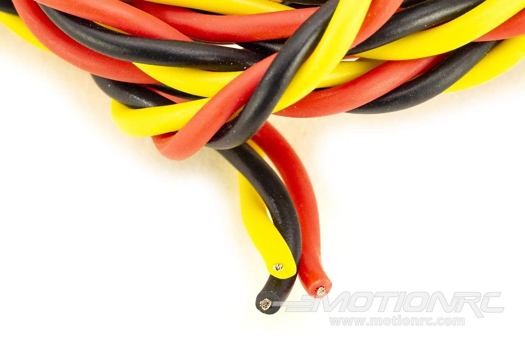 BenchCraft 26 Gauge Twisted Servo Wire - Yellow/Red/Black (1 Meter)