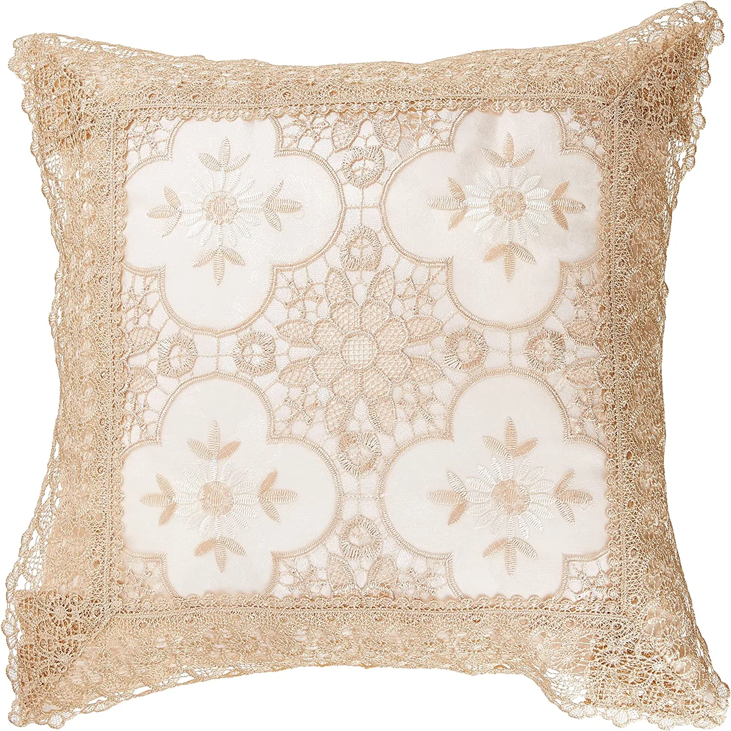 Braided Decorative Lace Cutwork Decorative Throw Pillow Covers