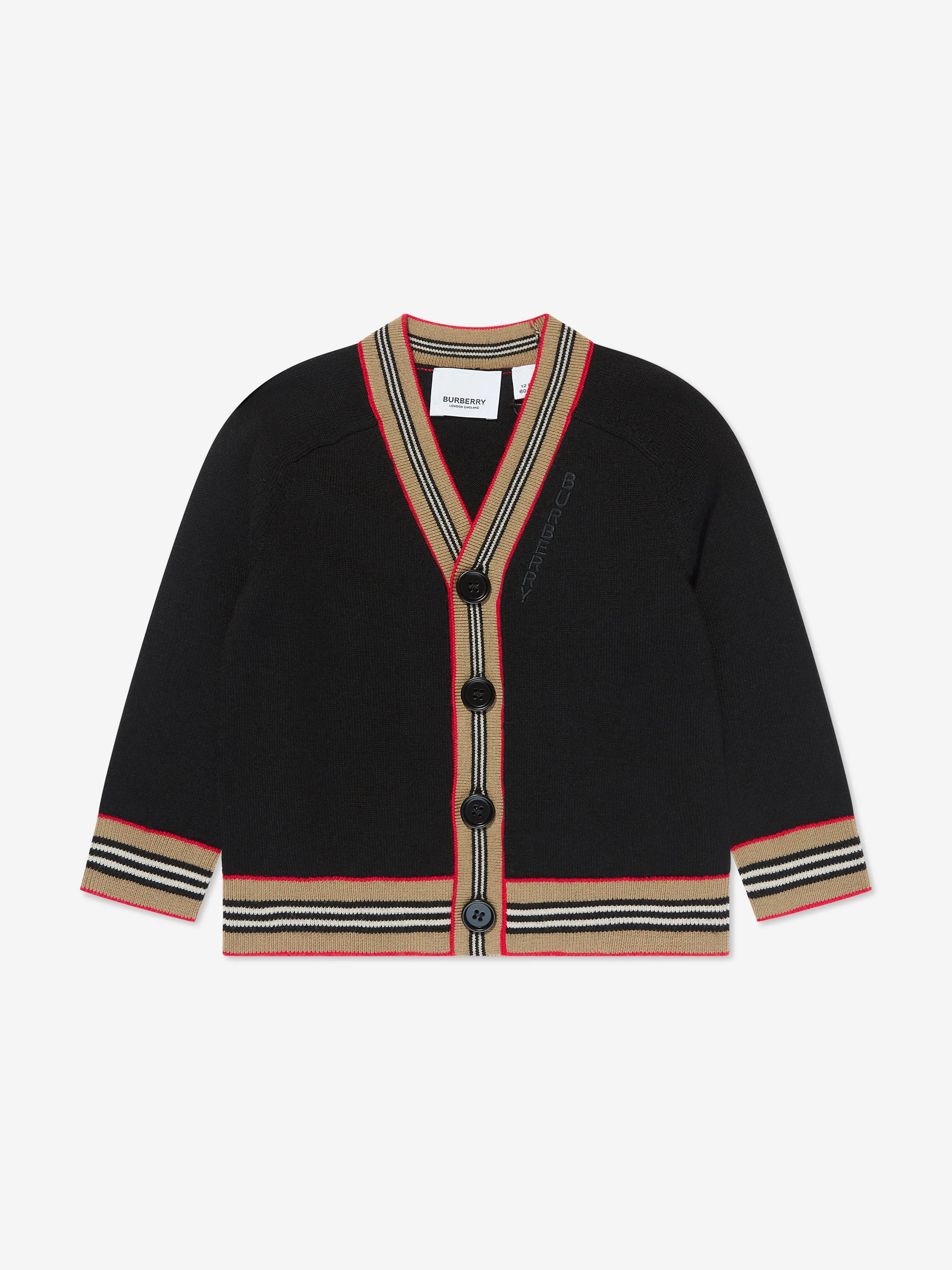 Burberry Baby Boys Graham Cardigan in Black