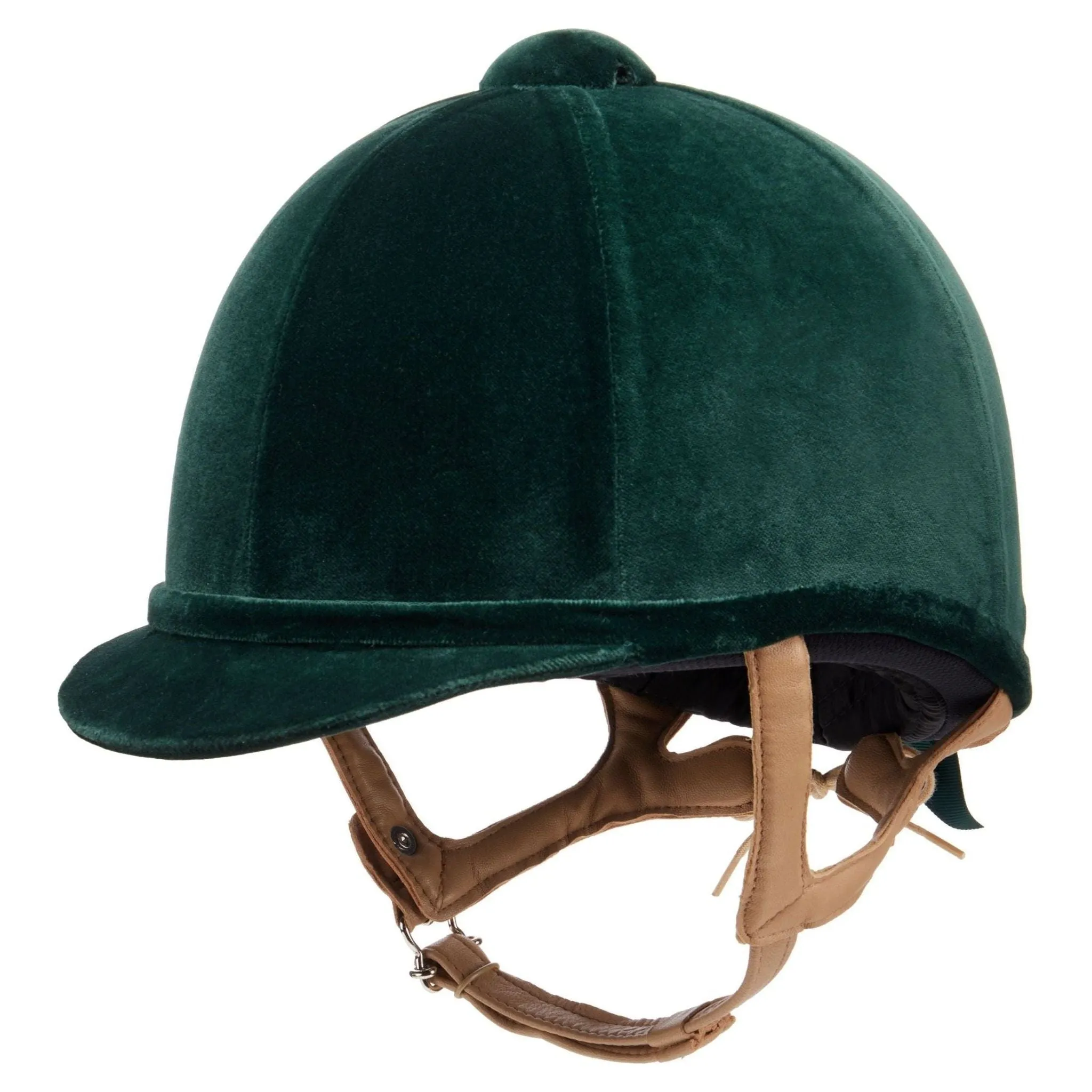 Charles Owen Fian Velvet Riding Hat - Green