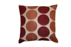 Chenille Circle Spots Pattern Decorative Accent Throw Pillow