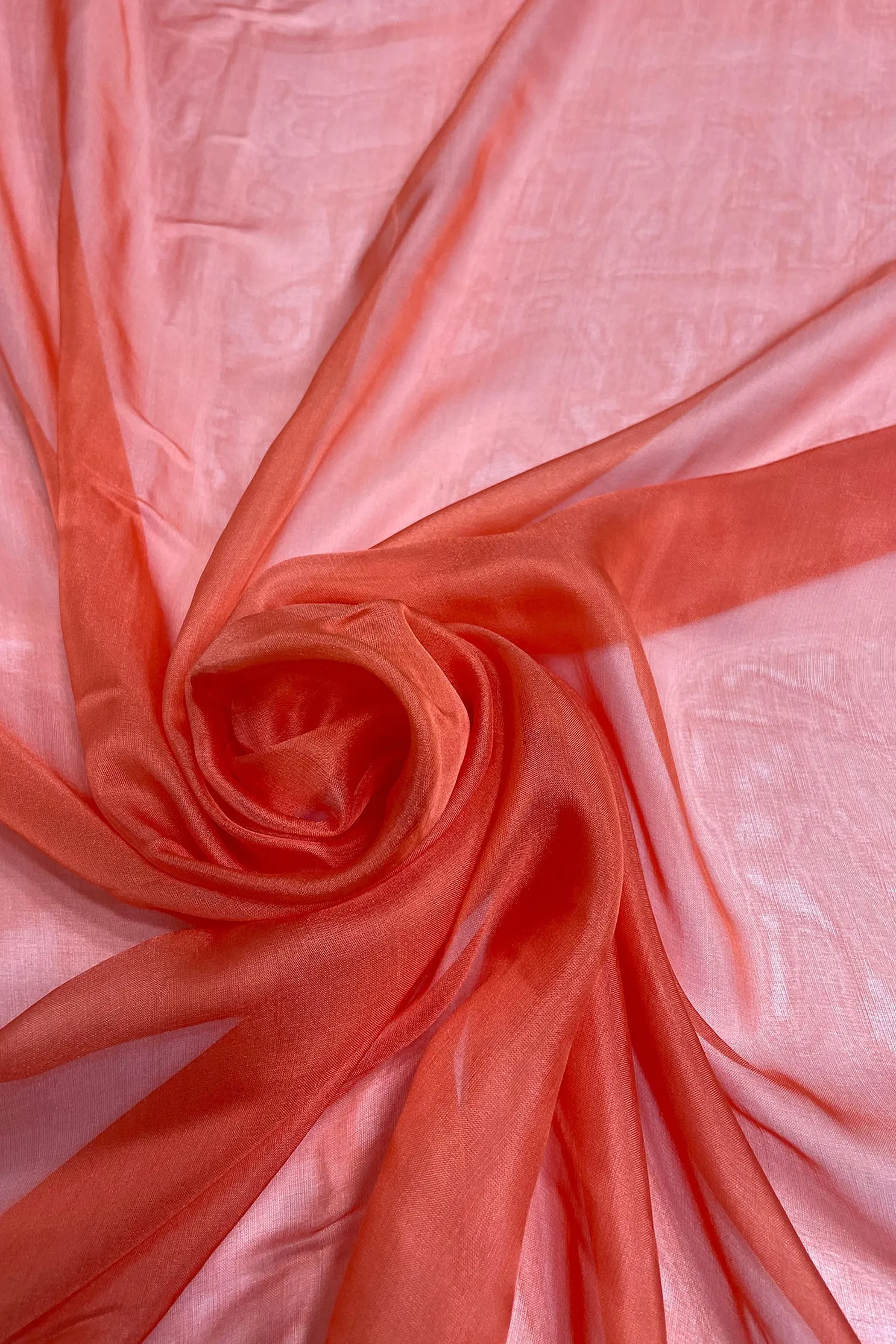 Cherry Tomato Silk Chiffon