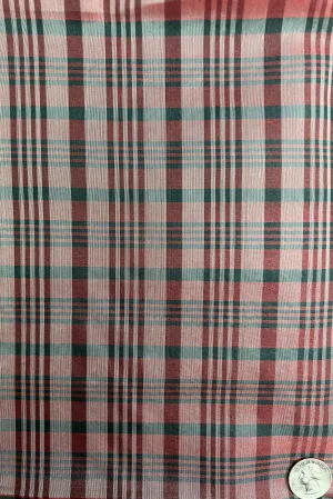 Cherry/Black/White Organza Checks