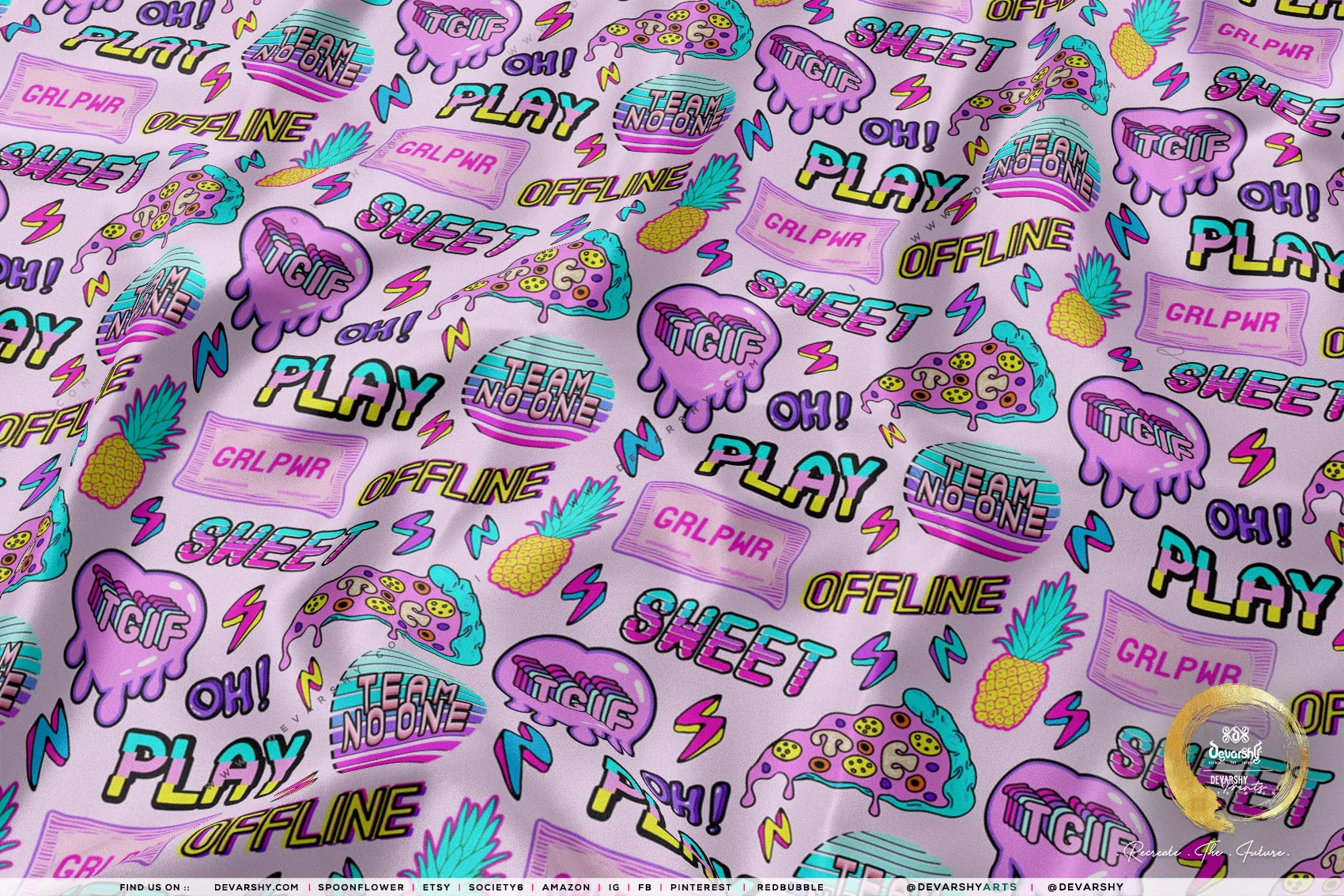 COMIC Apparel Fabric 3Meters , 9 Designs | 8 Fabrics Option | Cartoon Fabric By the Yard | 025