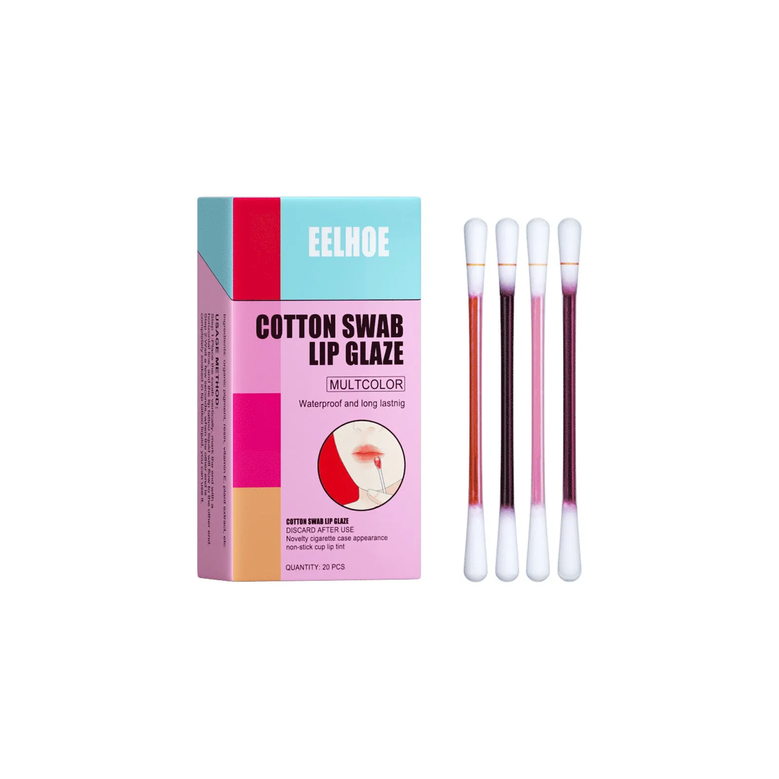 Cotton Stick Lip Glaze Cigarette Box Red