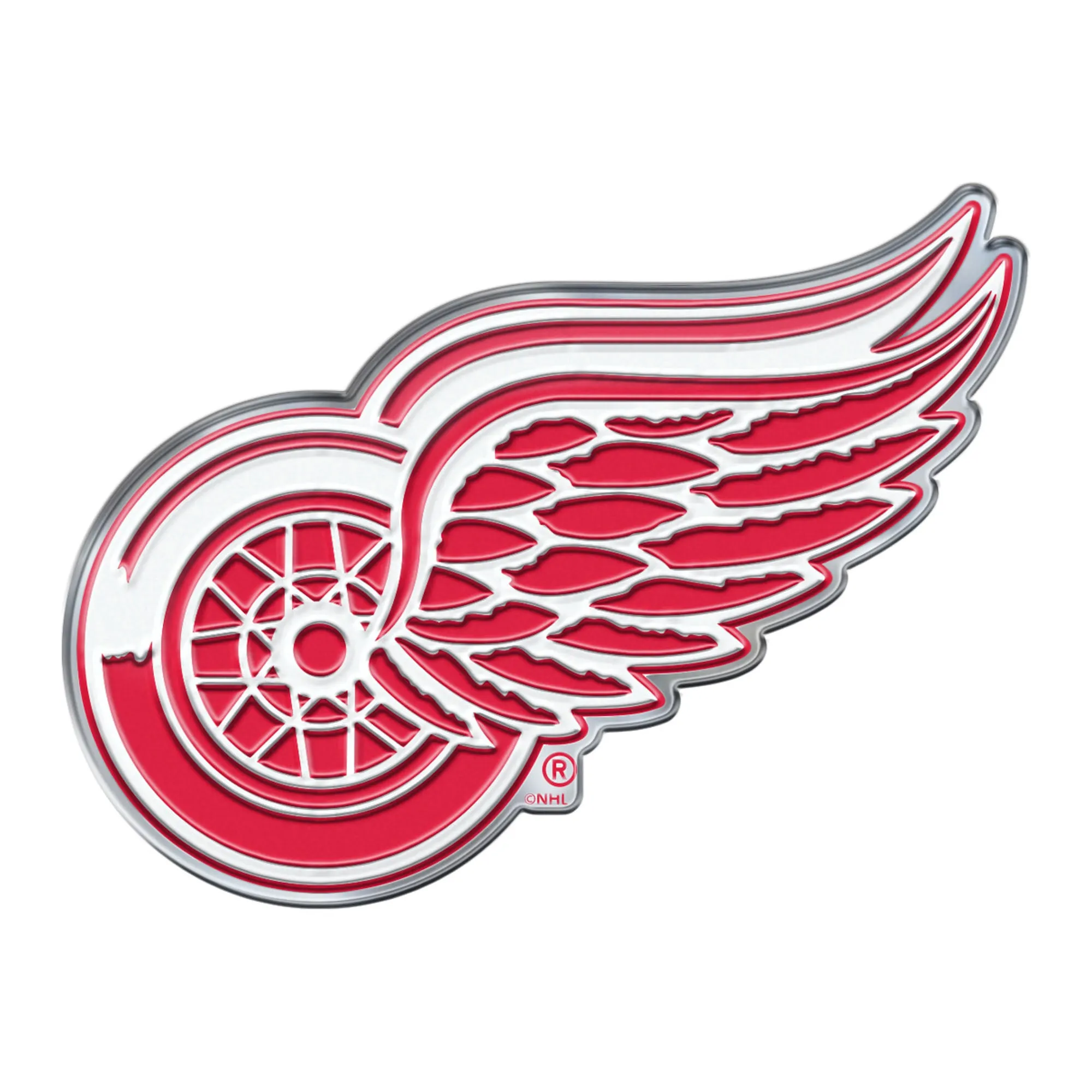 Detroit Red Wings Heavy Duty Aluminum Embossed Color Emblem