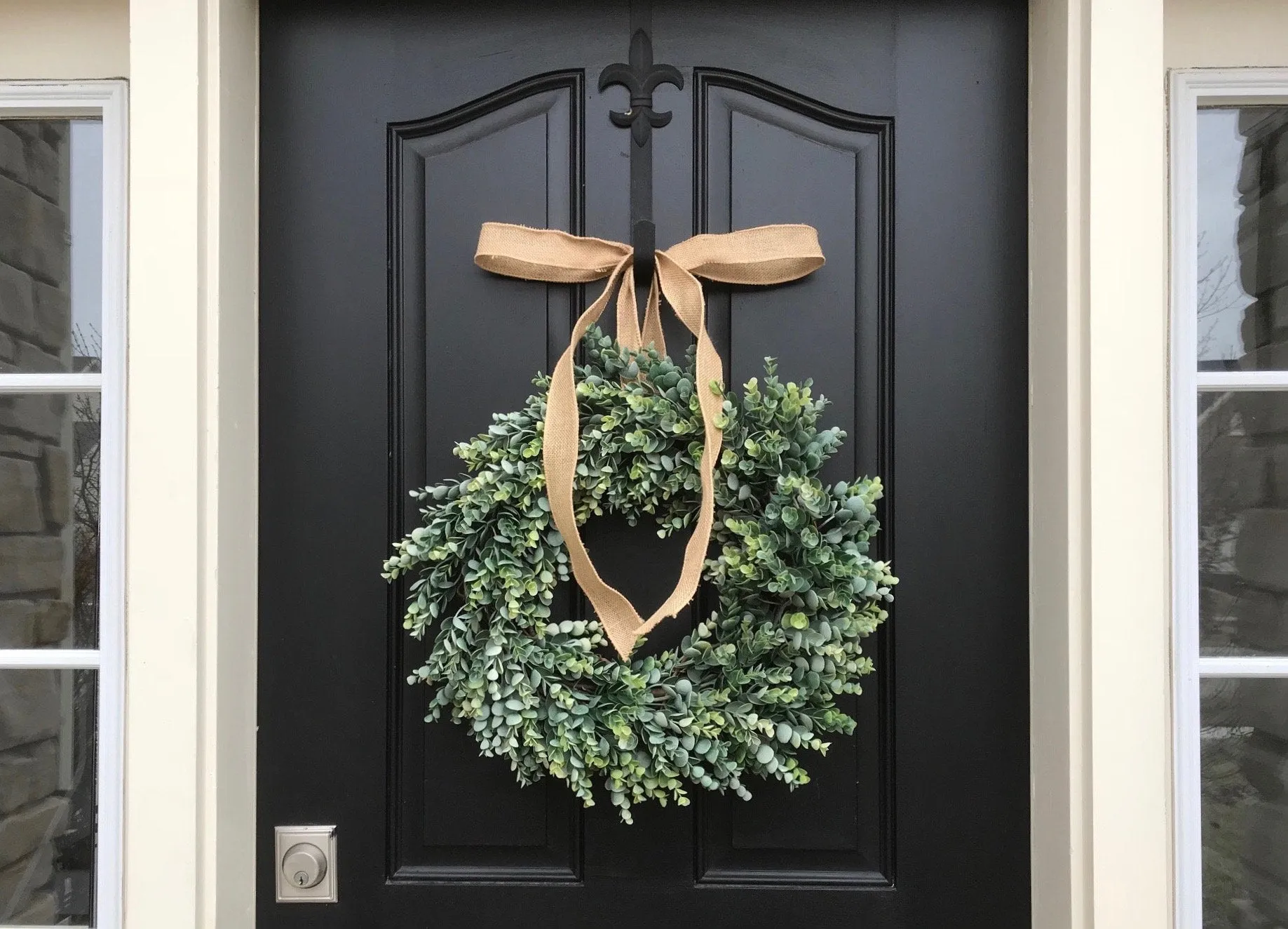 Eucalyptus Wreath with Burlap