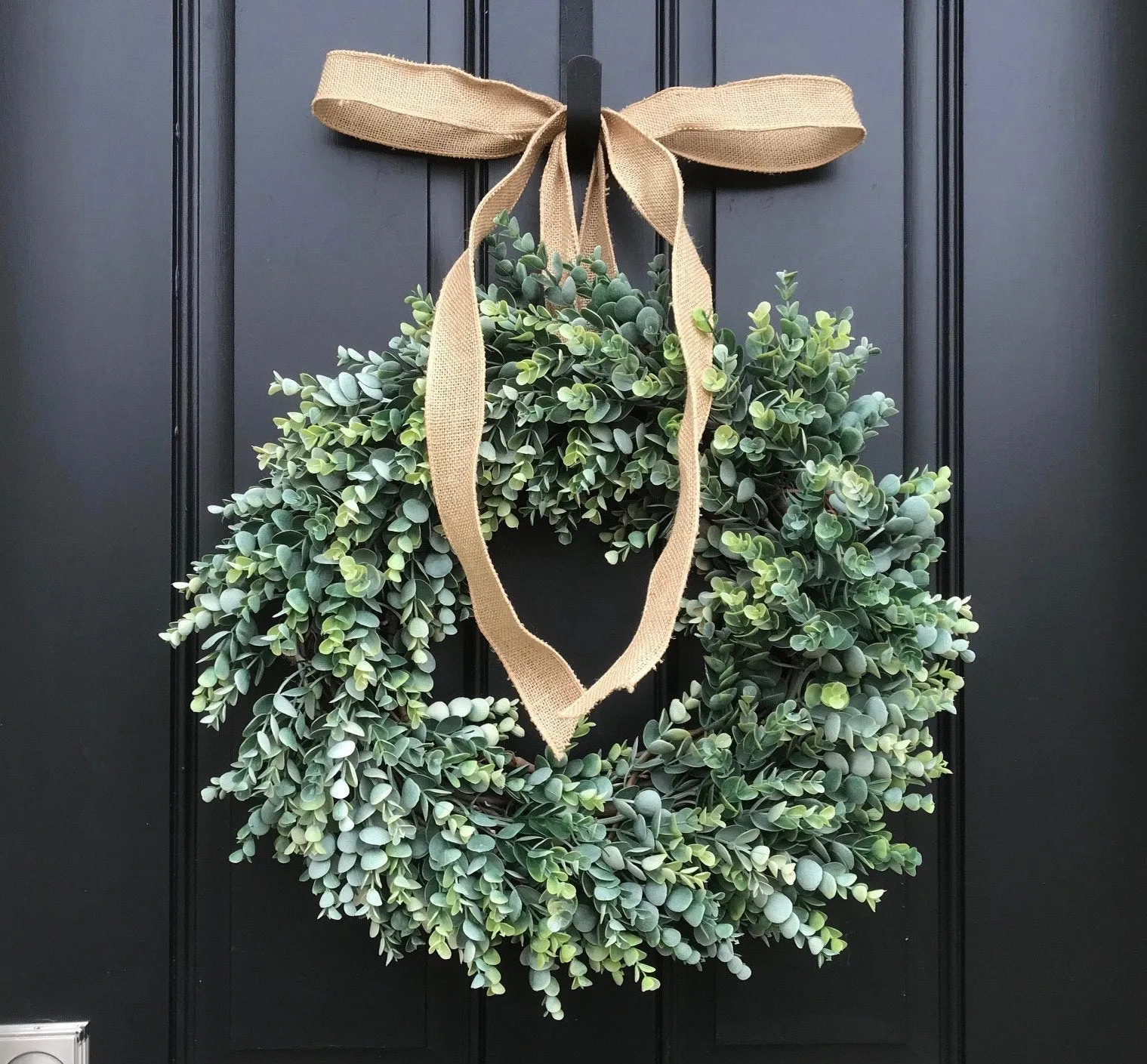 Eucalyptus Wreath with Burlap