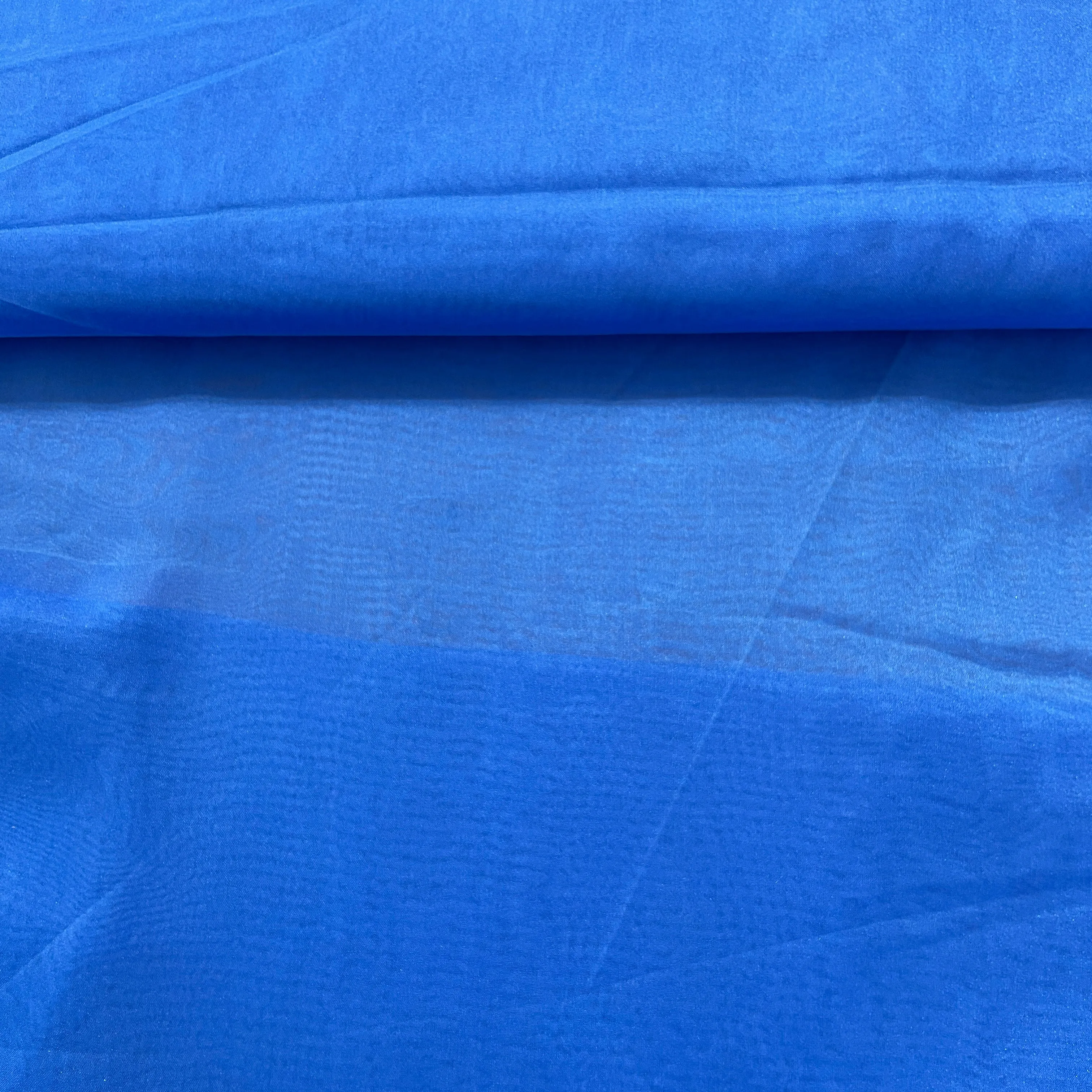 Exclusive Royal Blue Solid Organza Fabric