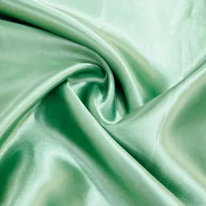 Fern Green Solid Satin Fabric