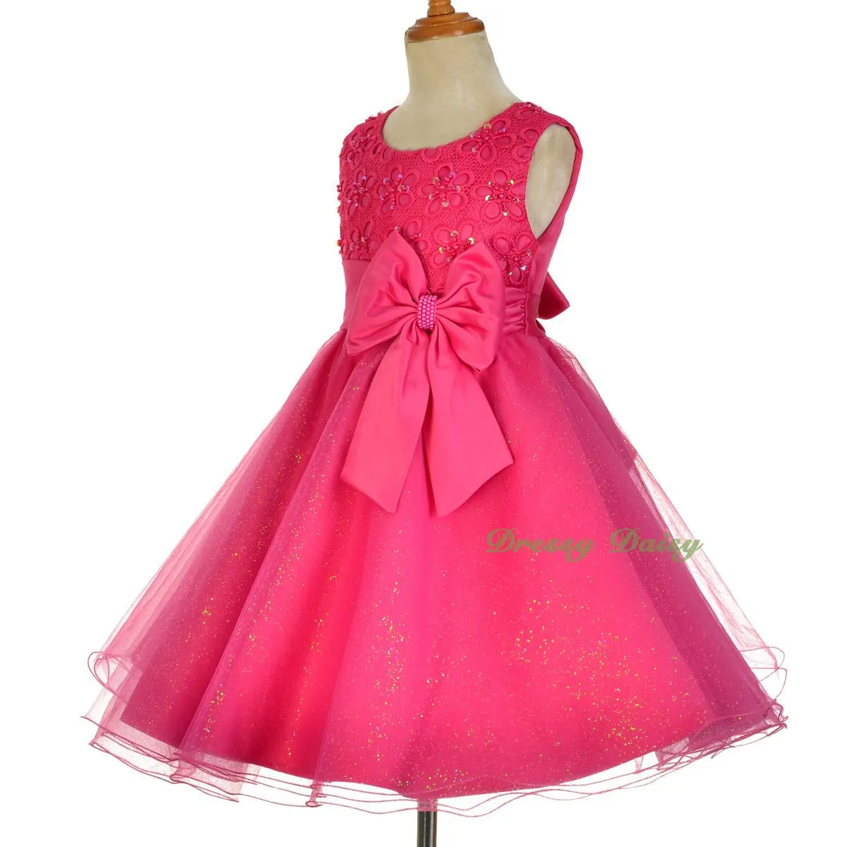 FG319 Bead Embellishment Flower Girl Dresses Pageant Party Occasion Dress Size 18 Months - 9