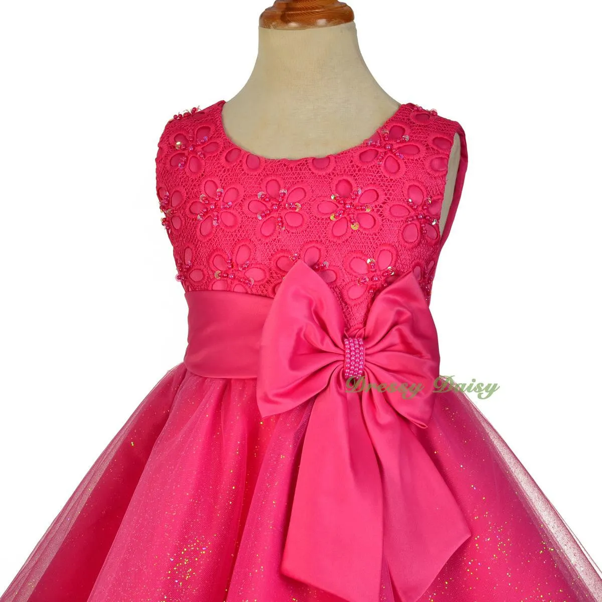 FG319 Bead Embellishment Flower Girl Dresses Pageant Party Occasion Dress Size 18 Months - 9