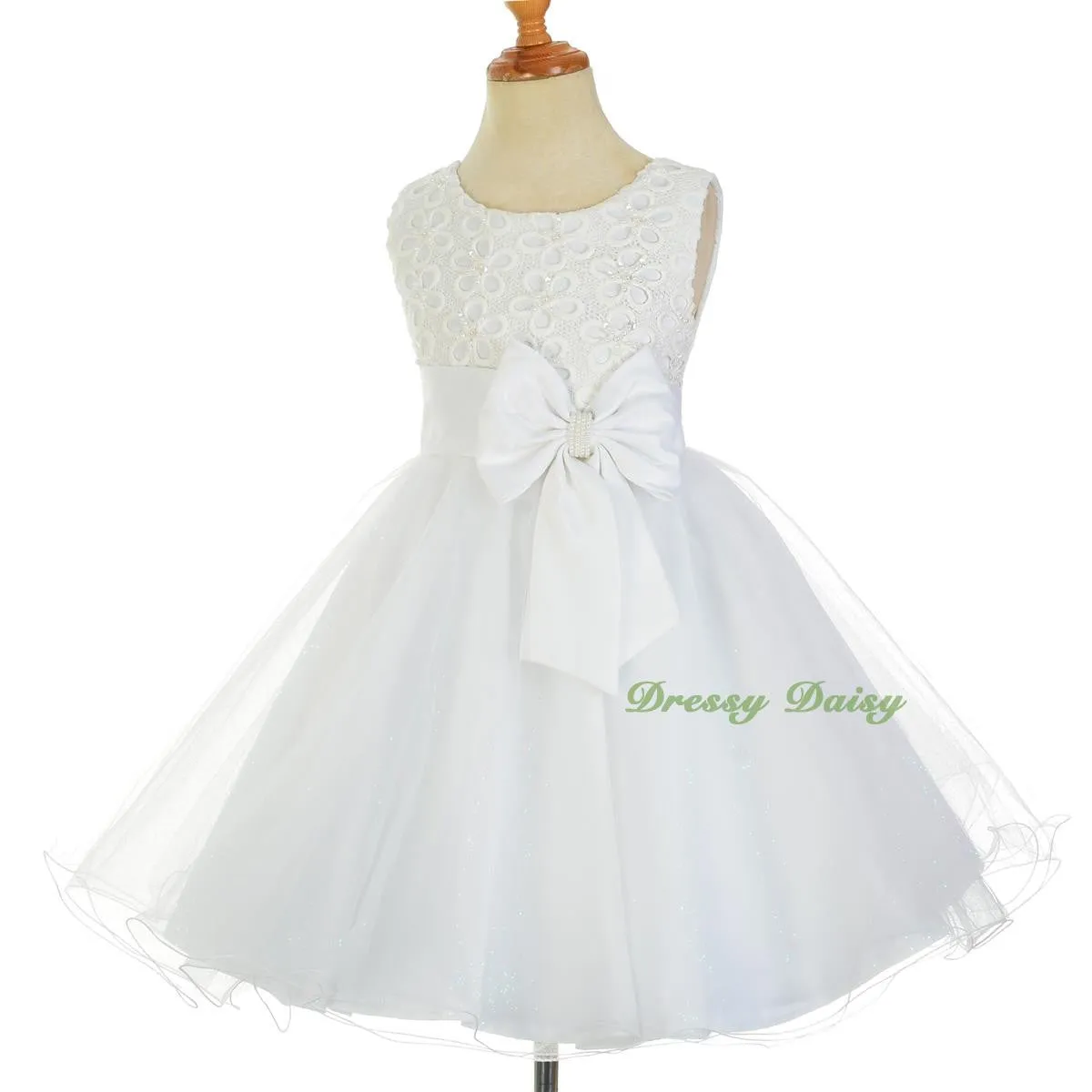 FG319 Bead Embellishment Flower Girl Dresses Pageant Party Occasion Dress Size 18 Months - 9