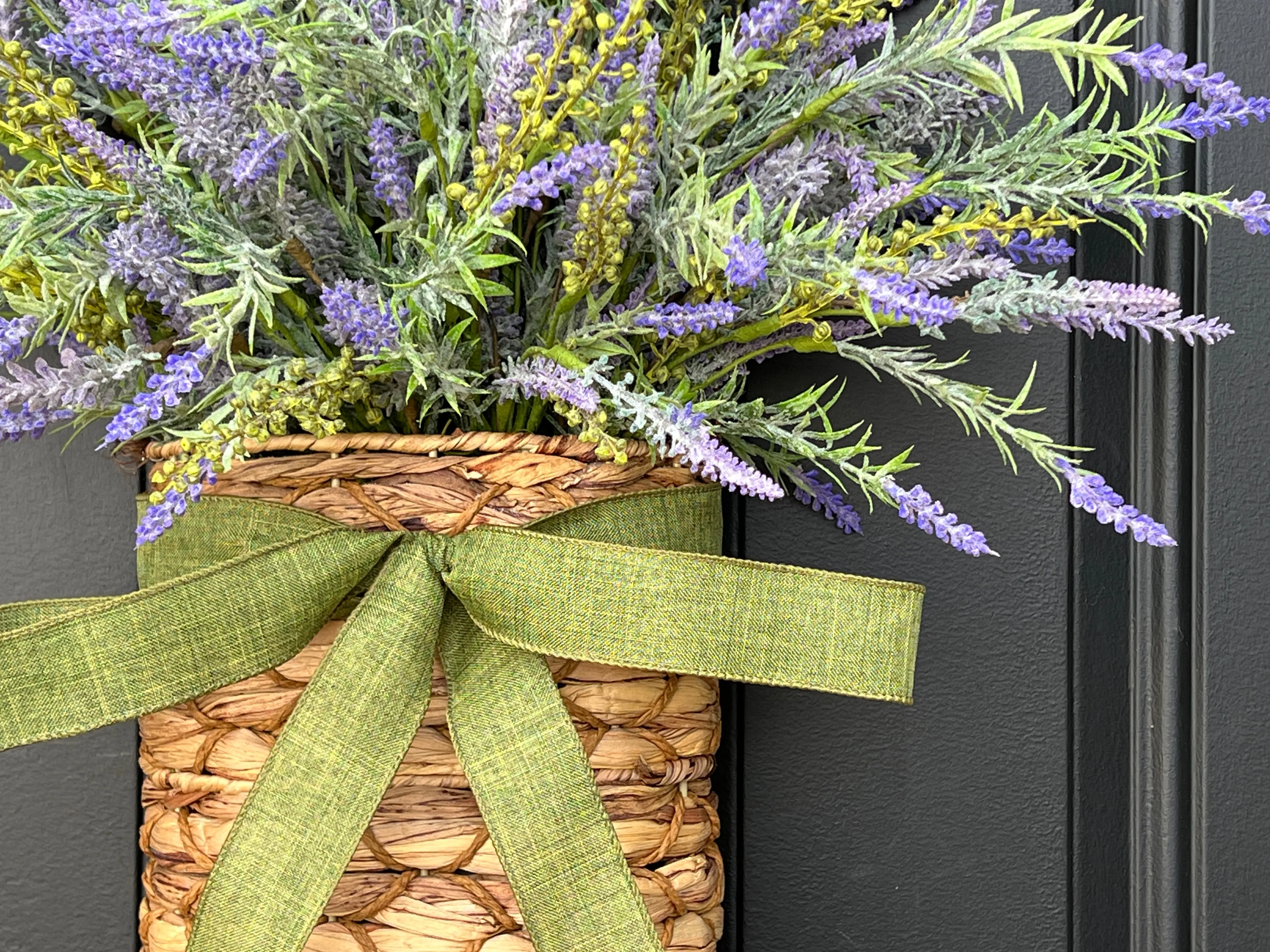 French Country Lavender Basket Wreath