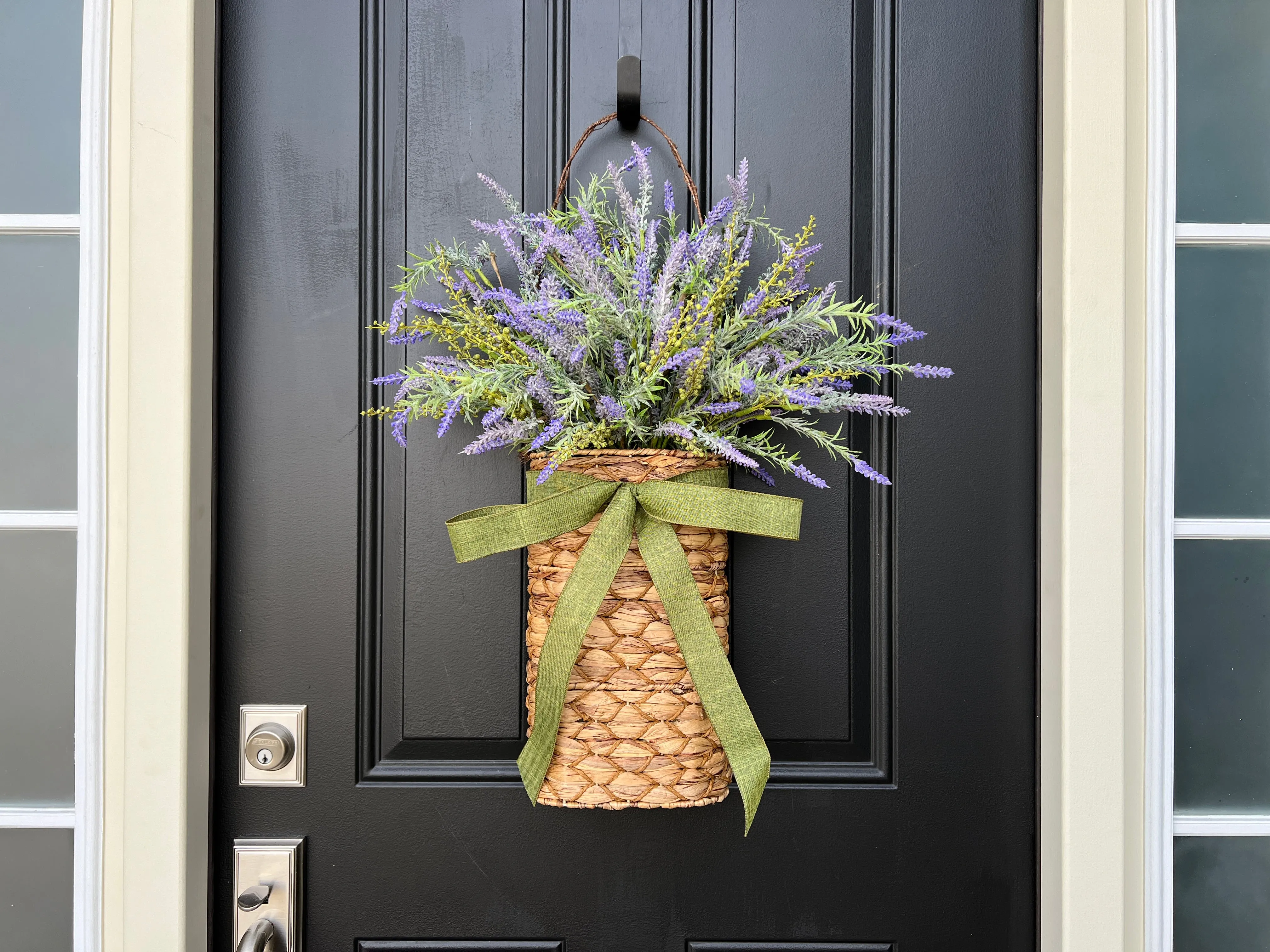 French Country Lavender Basket Wreath