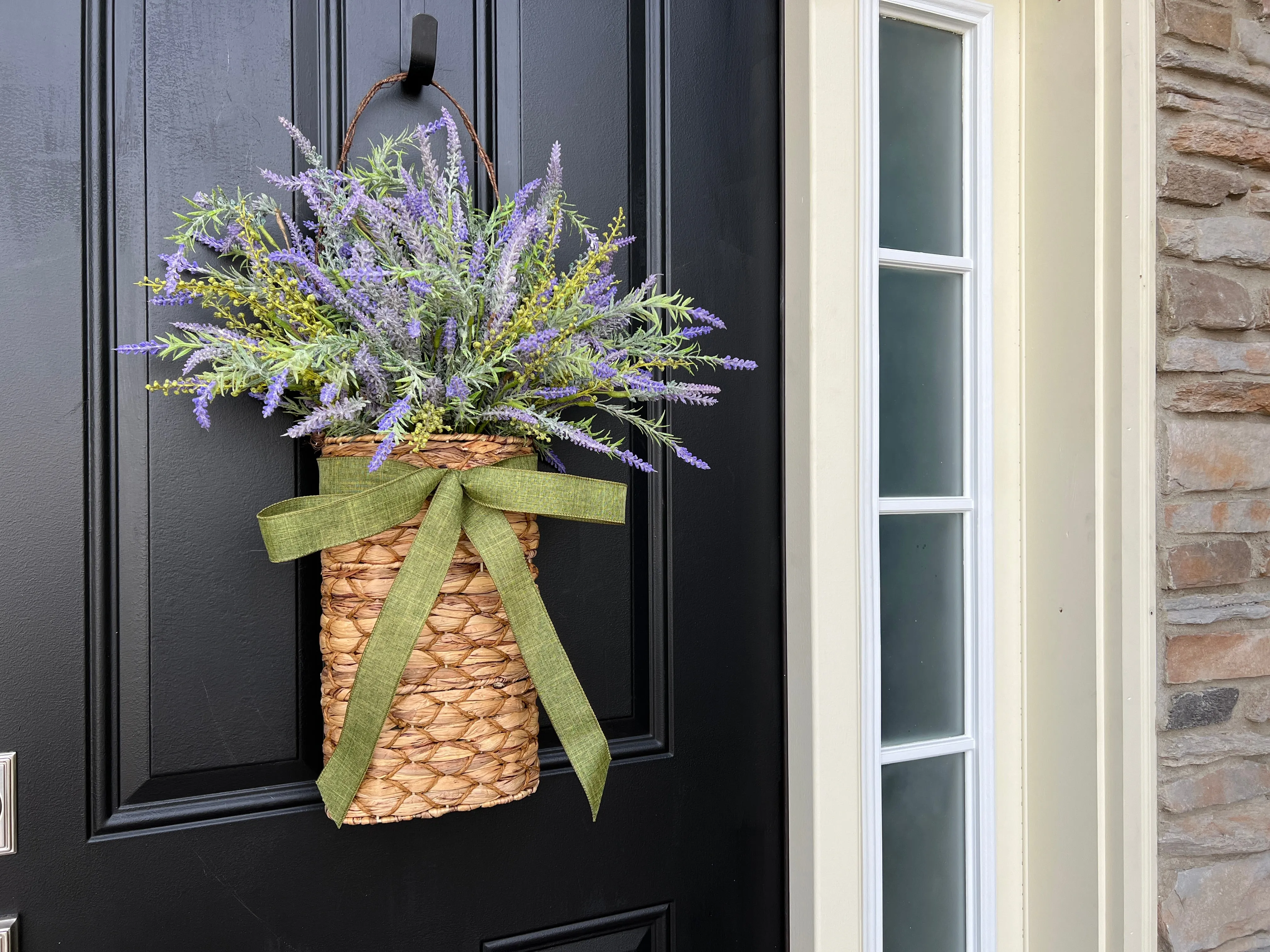 French Country Lavender Basket Wreath