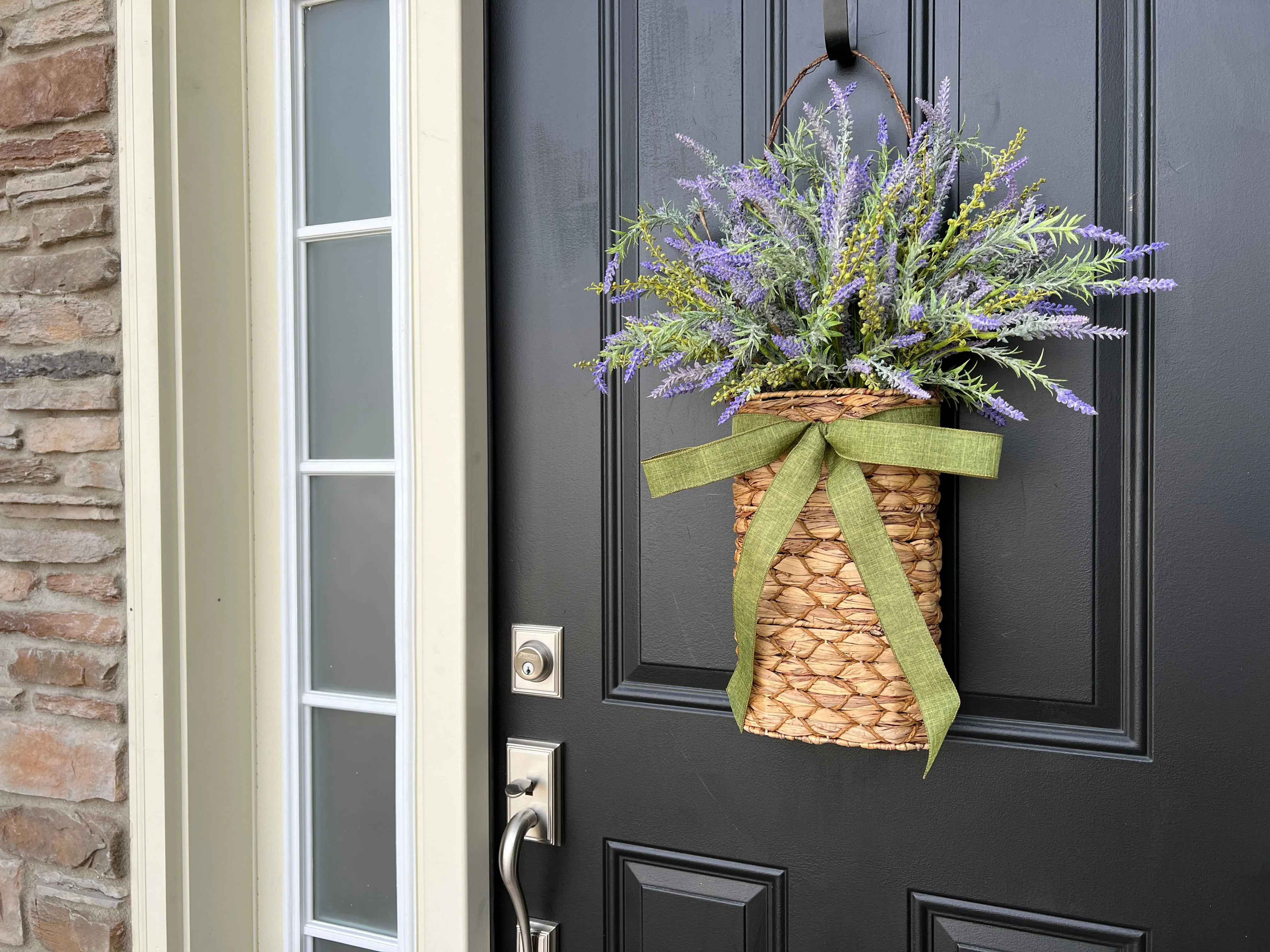 French Country Lavender Basket Wreath