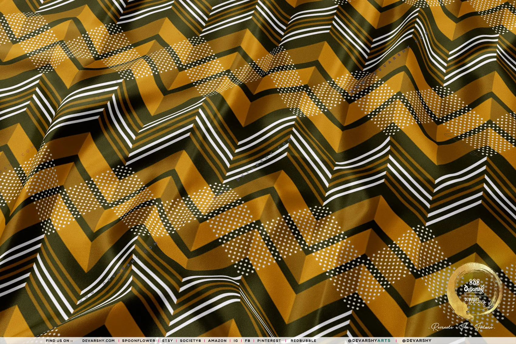 Geometric Apparel Fabric 3Meters , 9 Designs | 8 Fabrics Option | Fabric By the Yard | D20264