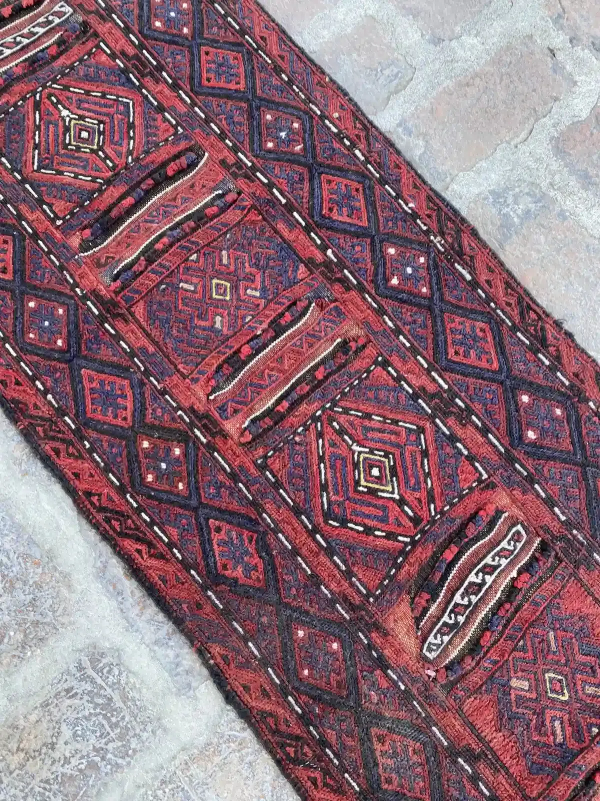 Handwoven Afghan Adreskan Runner - Unique Tribal Design