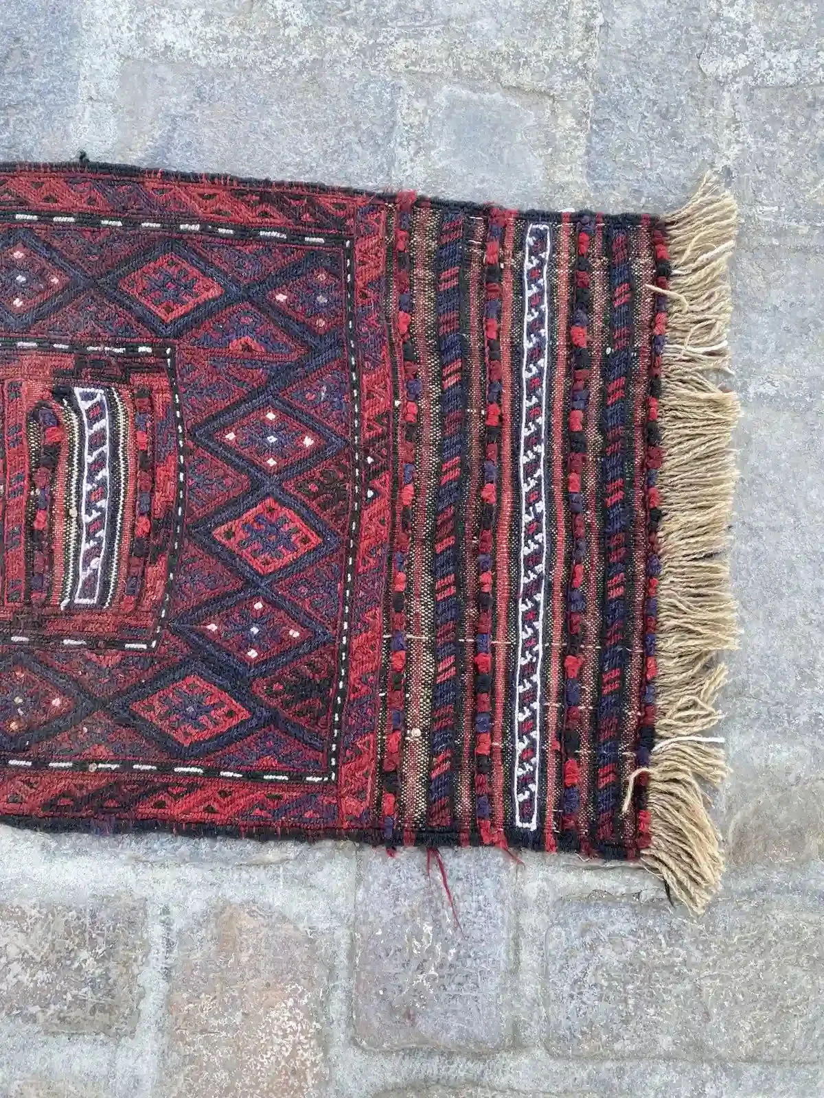 Handwoven Afghan Adreskan Runner - Unique Tribal Design