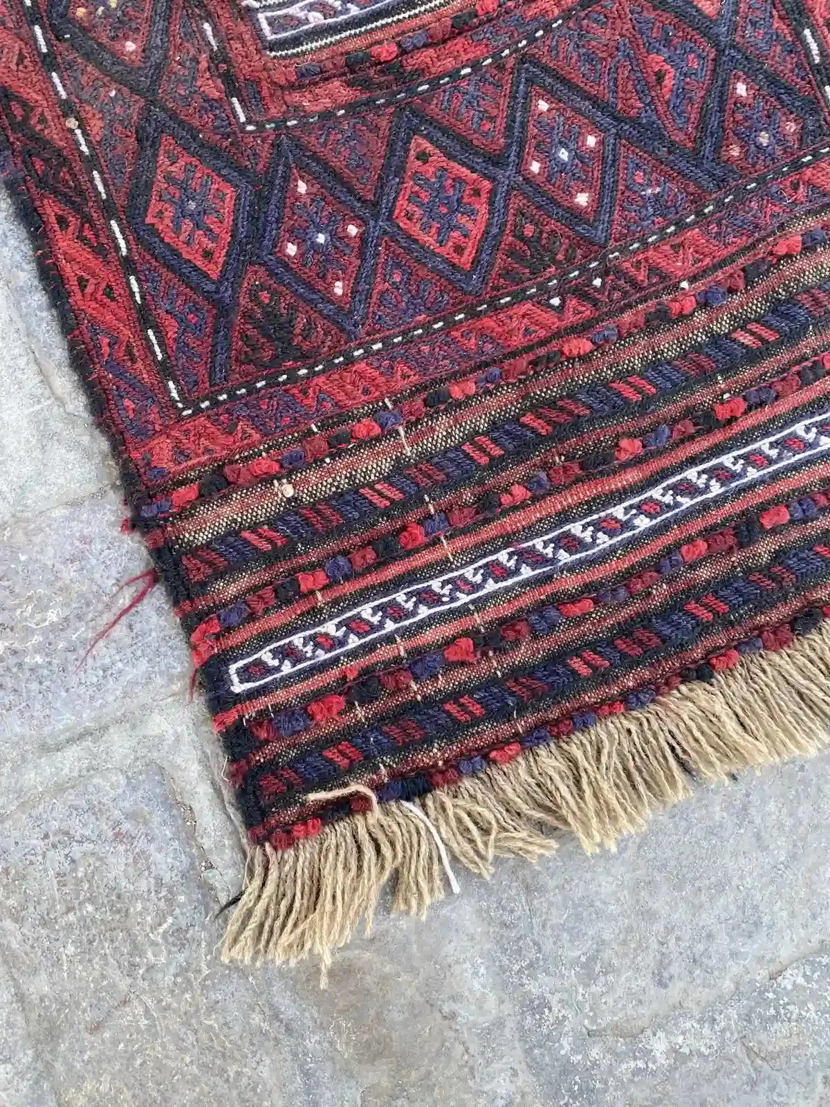 Handwoven Afghan Adreskan Runner - Unique Tribal Design