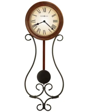 Howard Miller Kersen Pendulum Wall Clock - Off-White Dial - Americana Cherry