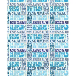 Jesus is Alive Printed Backdrop