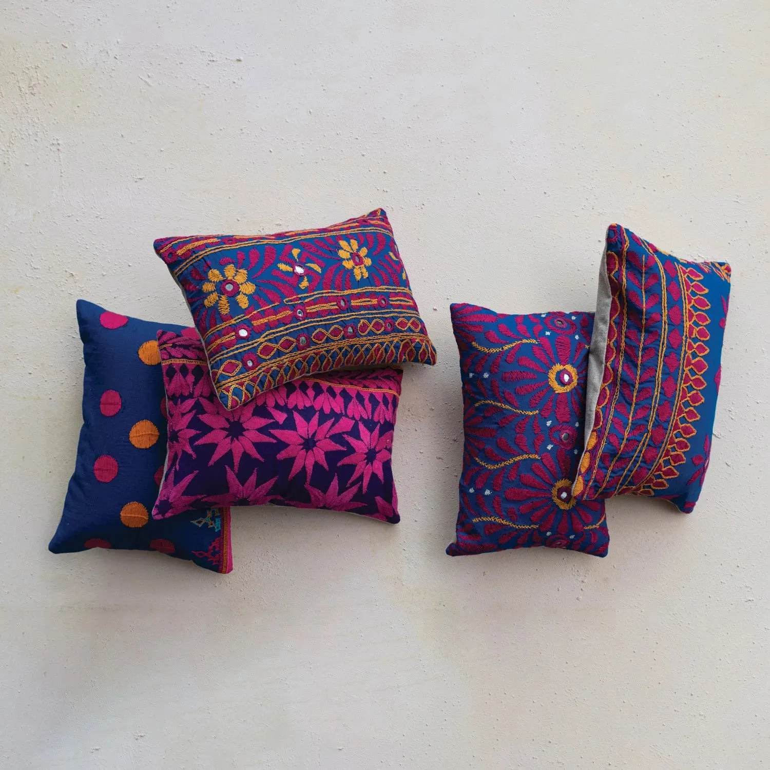 Lumbar Pillow | Embroidered One-of-a-Kind