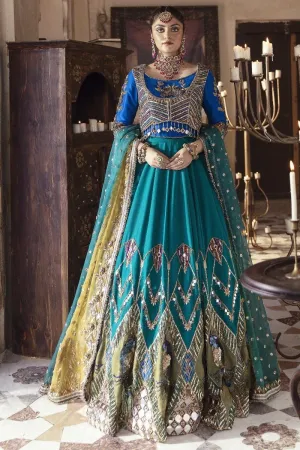 Maria Osama Khan - Riwayat - 008 - Gold - Lehenga - Choli