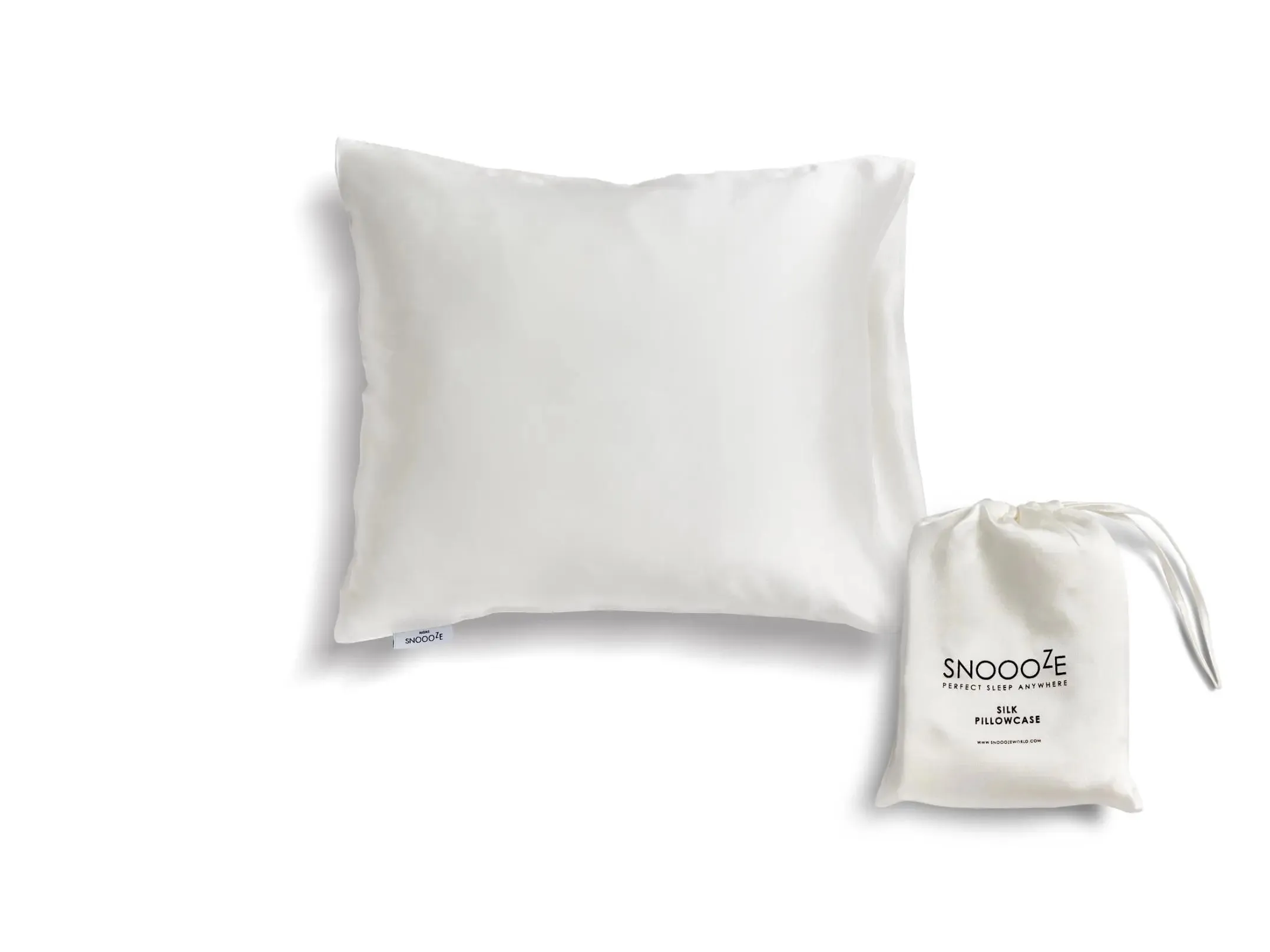 Mini Silk Pillowcase, Cream