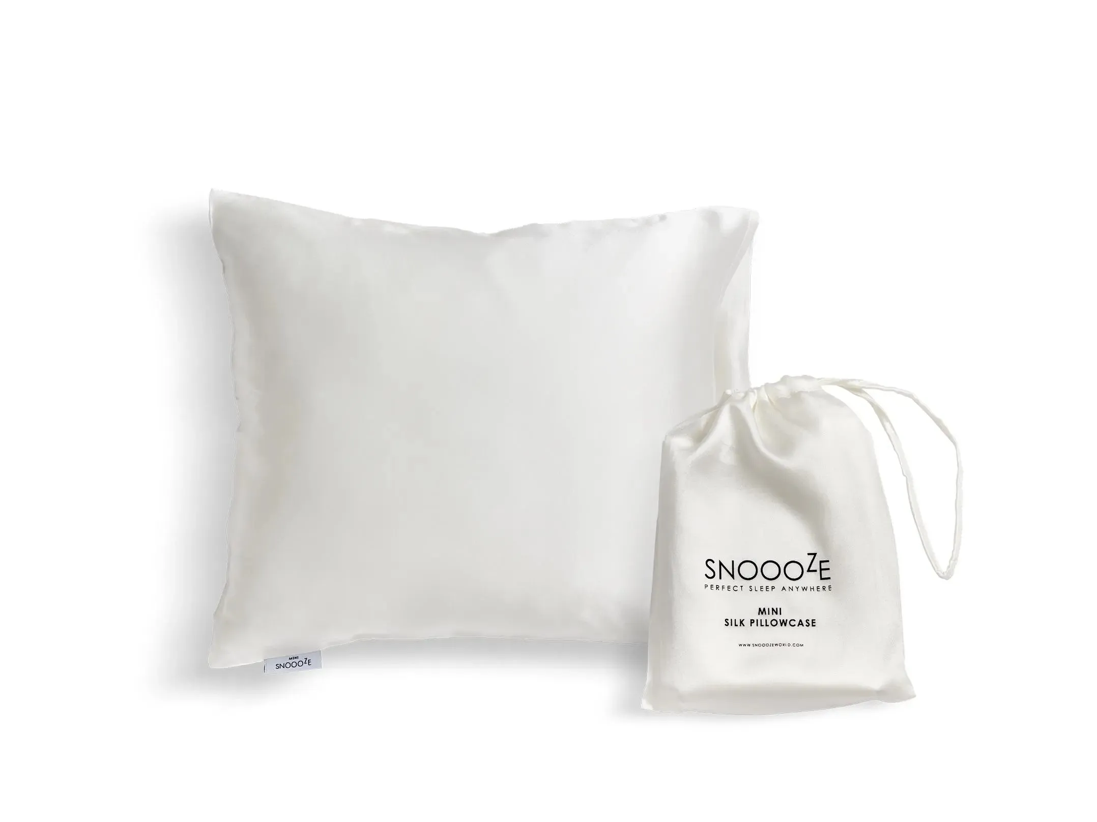 Mini Silk Pillowcase, Cream