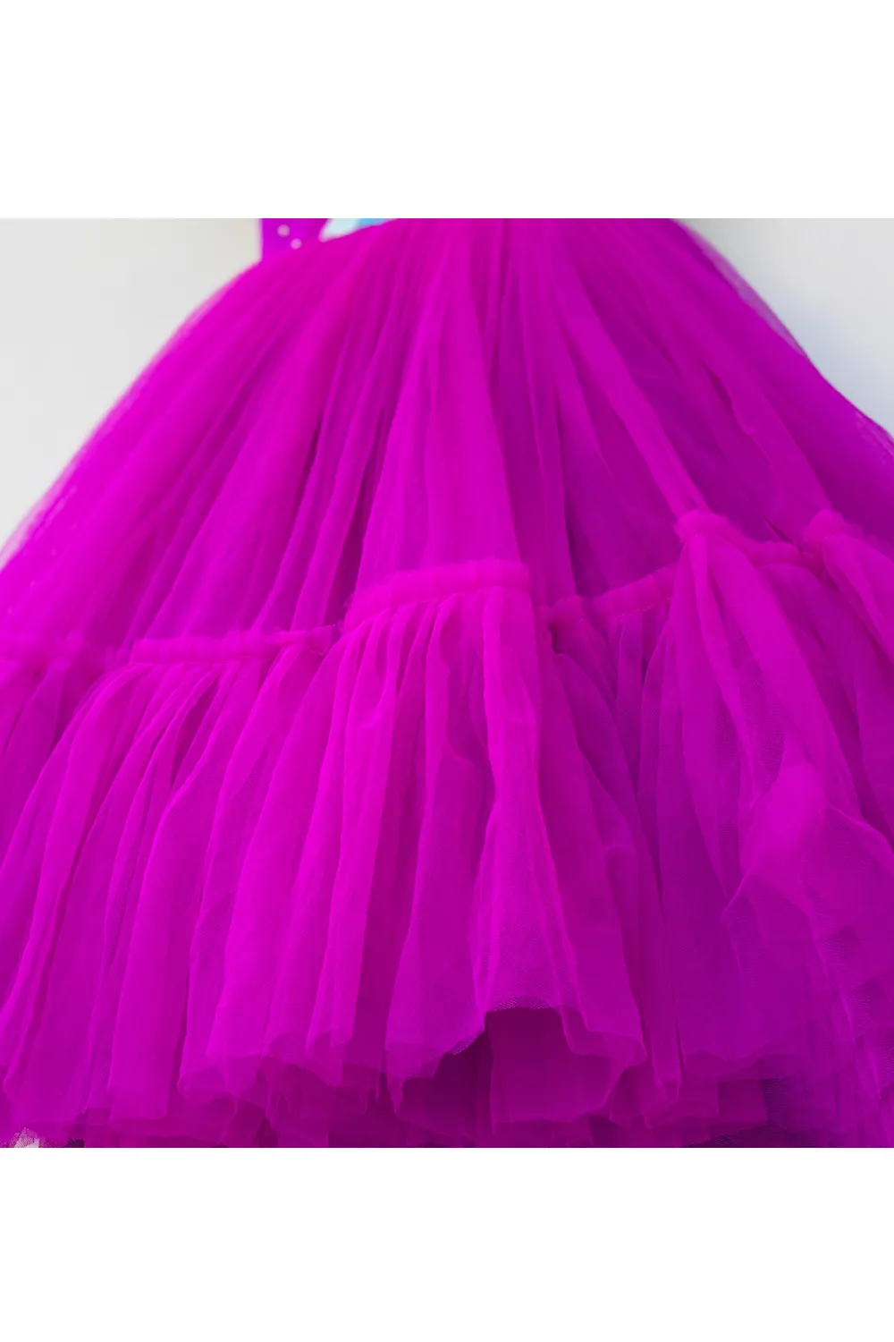 Purple hand embellished princess gown