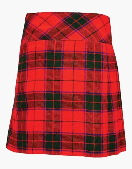 ROBERTSON RED SHORT TARTAN KILT FOR WOMEN