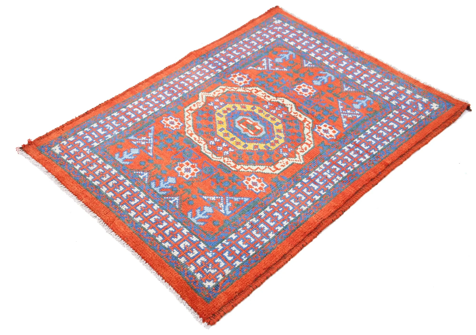 Rust Baluch Revival Hand Knotted Rug