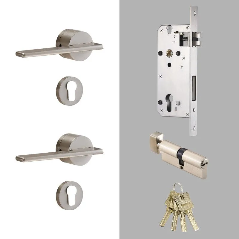 SABANI / Solid Brass Lever Door Handles & Lock Set