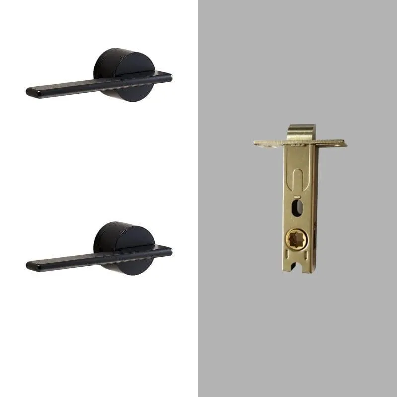 SABANI / Solid Brass Lever Door Handles & Lock Set