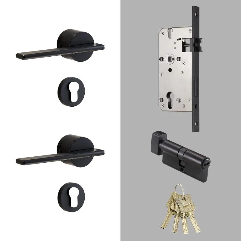 SABANI / Solid Brass Lever Door Handles & Lock Set