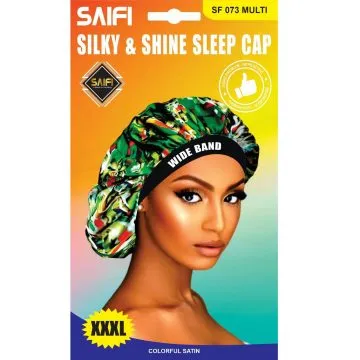 Saifi Silky & Shine Sleep Cap Satin SF 073MULTI XXXL