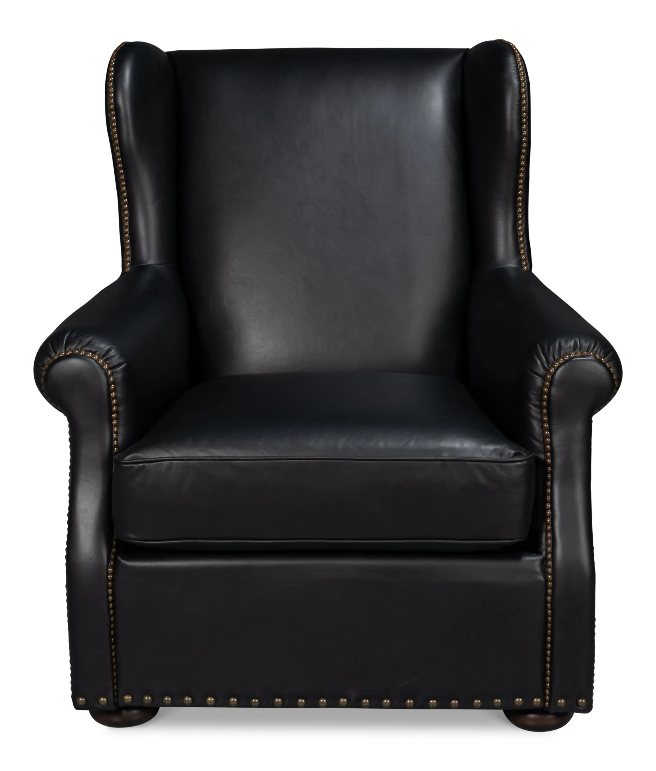 Sarreid - London Dry Accent Chair  Onyx Black - Black - Contemporary