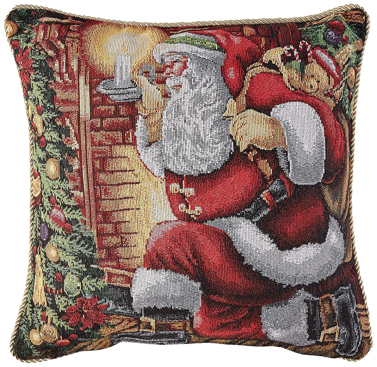 Seasonal Tapestry Xmas Decorative Throw Pillow Covers